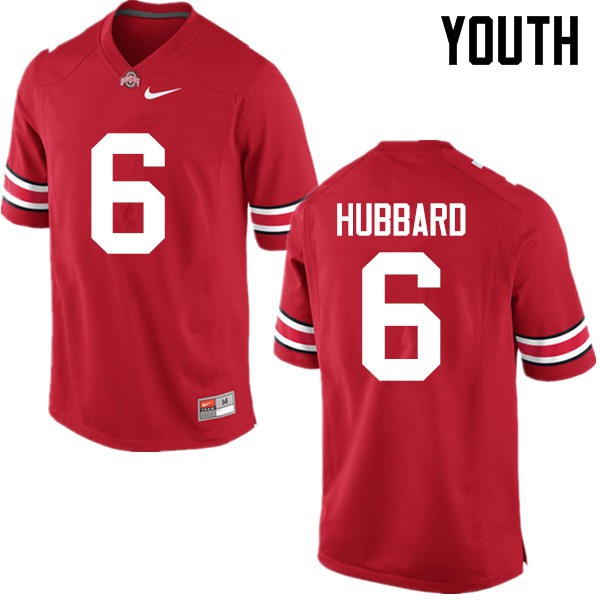 Ohio State Buckeyes #6 Sam Hubbard Youth Embroidery Jersey Red